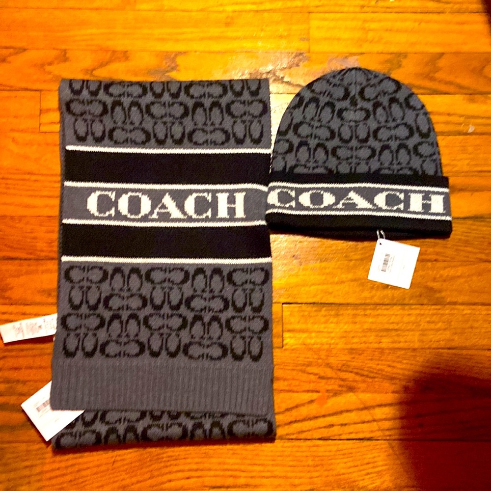 Coach hat n scarf brand new
